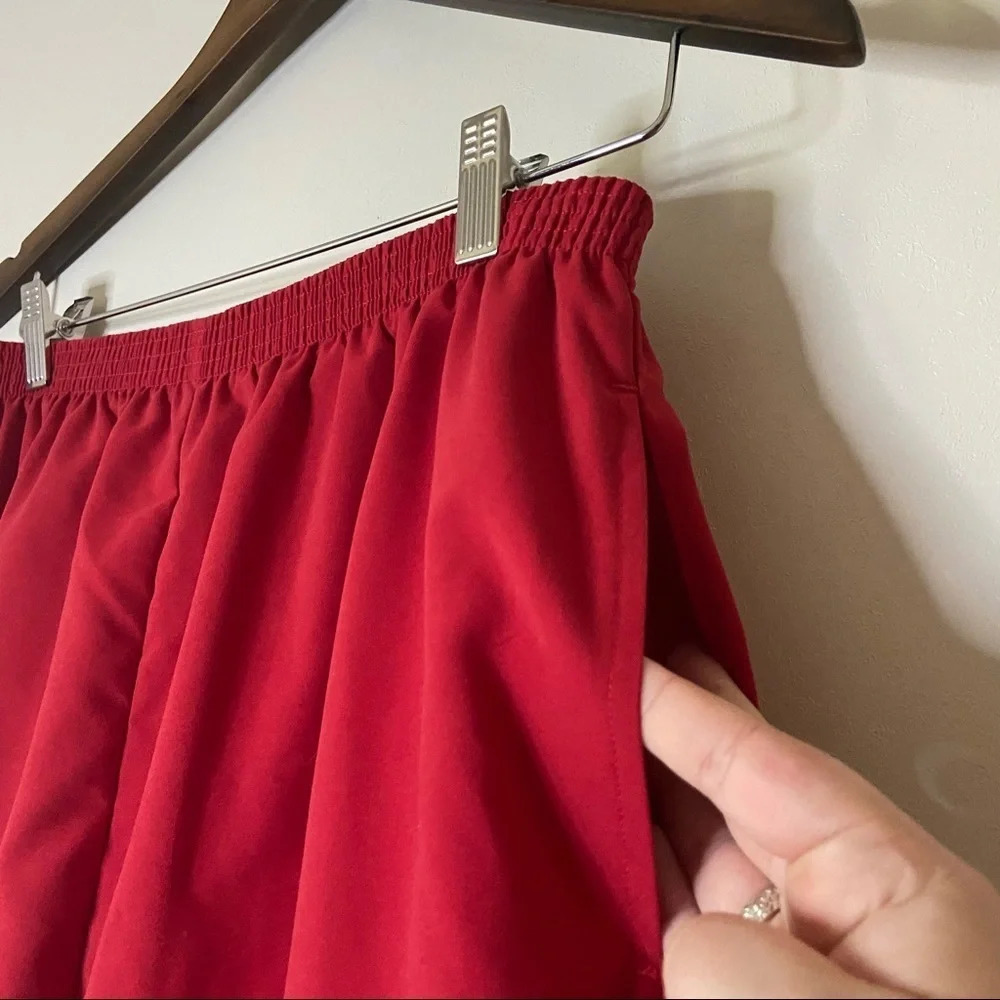 Vintage TEDDI Joggers Streetwear Gorpcore Pants Pull On Red Athletic 80’s XL - Picture 3 of 11